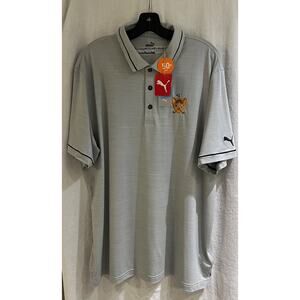 Puma Pro Golf Shirt Men's S/S Gray Cloud spun UPO 50+ XL/TG NWT @ $65